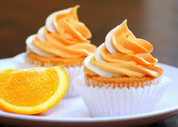 Bánh cupcake cam được lựa chọn cho nhiều bữa tiệc